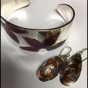 James Avery floating flower brackets and ear rings