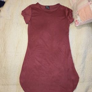 TMG blush red dress