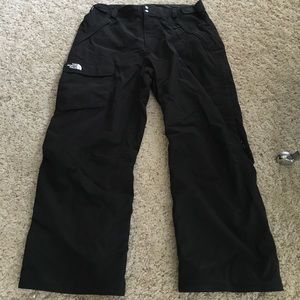 North face black snowboard pants xxl like new