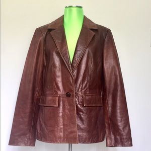 INC International Concepts Vintage Leather Jacket