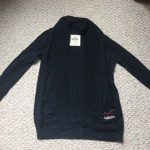 Hollister navy cardigan