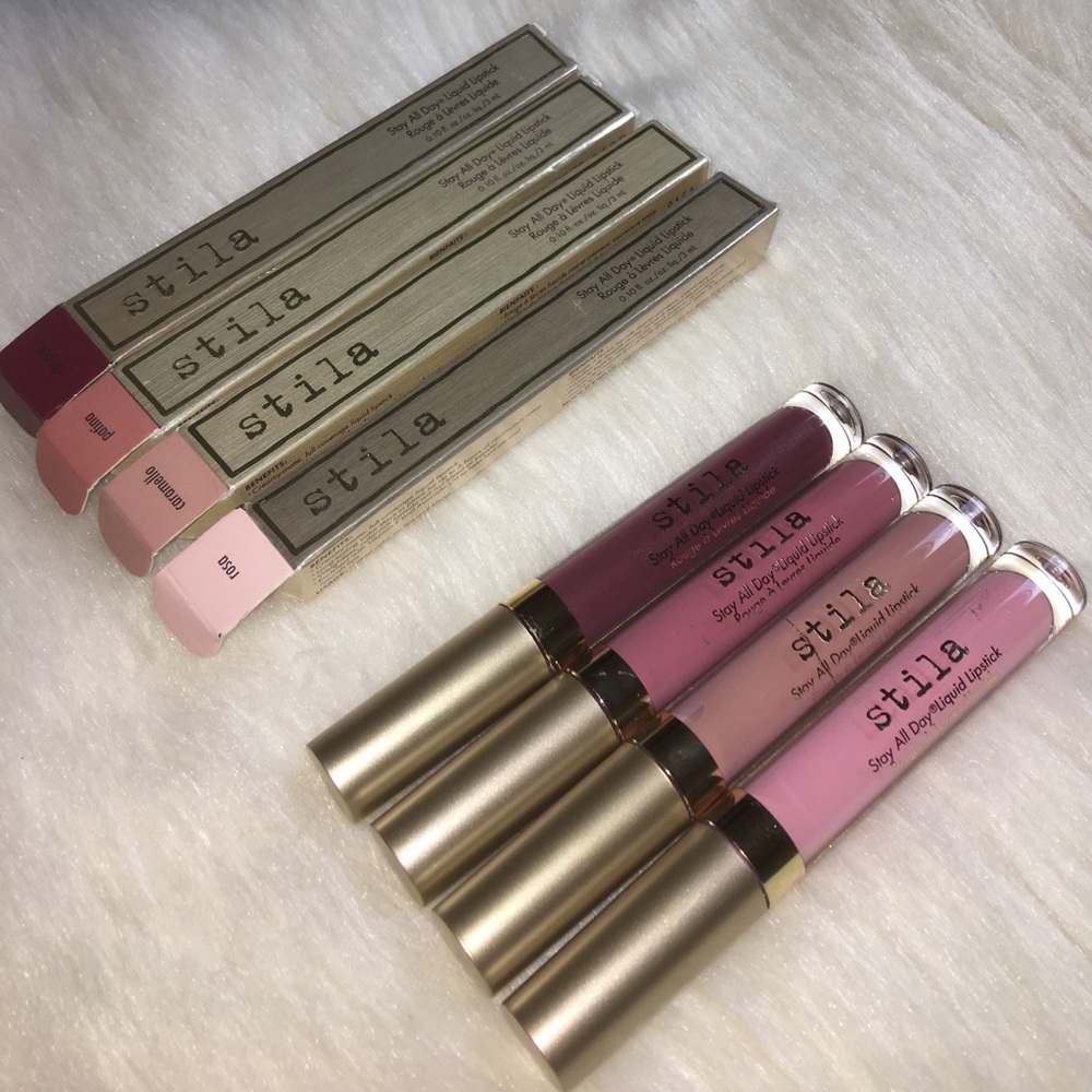 STILA Stay All Day Liquid Lipstick Set of 4 Bundle