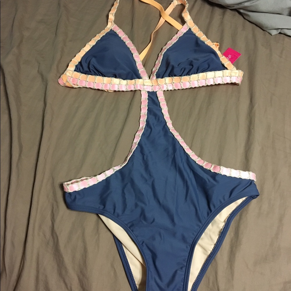 Gray One piece swim suit!!