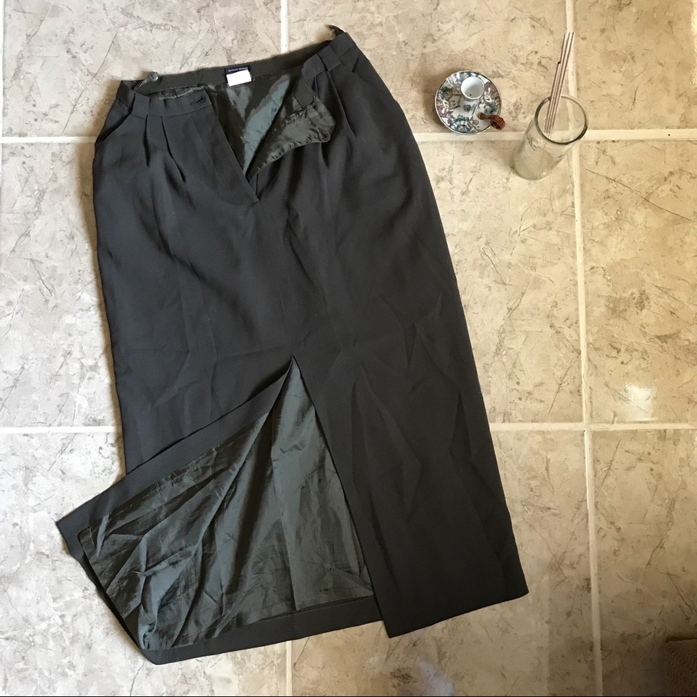 Giorgio Armani Brown Pencil Skirt