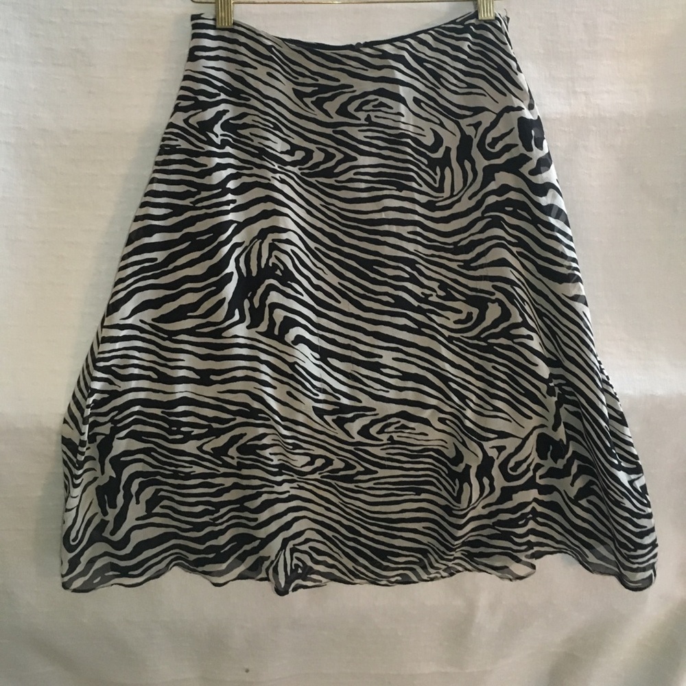 Zebra print skirt