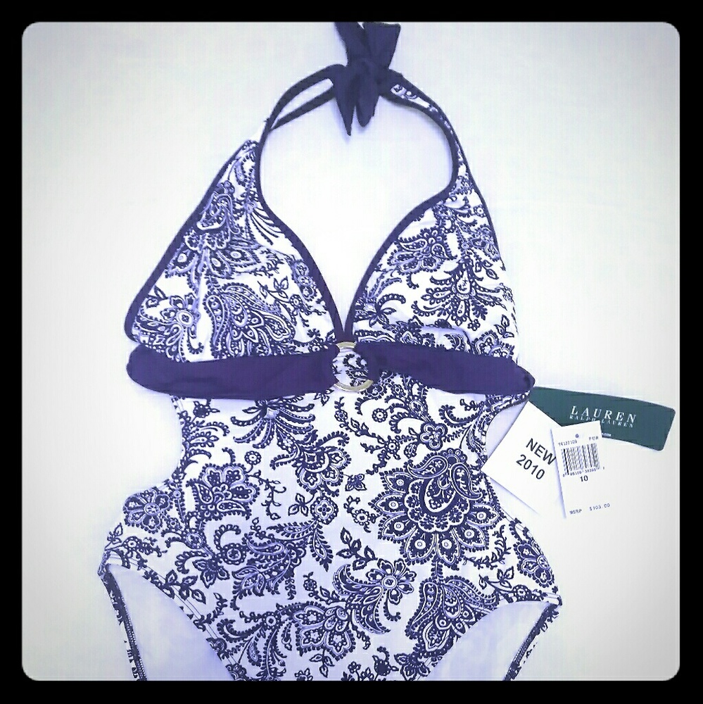 New Ralph Lauren Swim Monokini 10