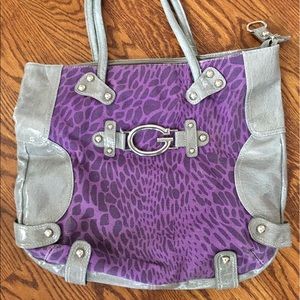 Guess purse purple