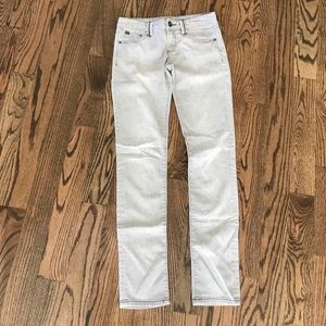 Armani Exchage Gray Python Print Skinny Jeans