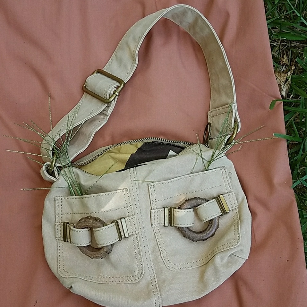 Gap mini  khaki bag **last week b4 donating**