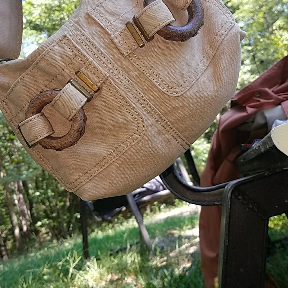 Gap mini  khaki bag **last week b4 donating** - Picture 2 of 7