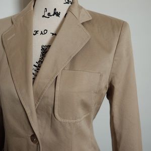 Lauren Petite by Ralph Lauren Khaki Blazer Jacket
