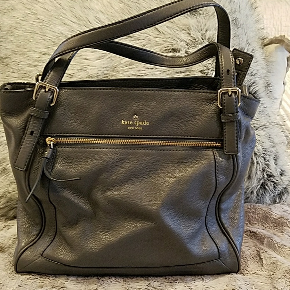 REDUCED -KATE SPADE dark grey bag