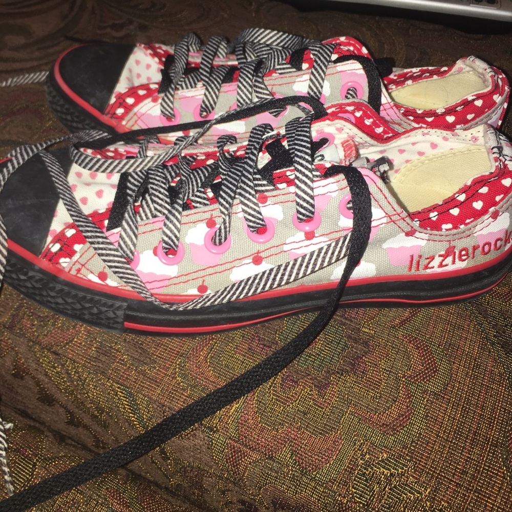 Euc converse with cupcakes Lizzie rocks featuring