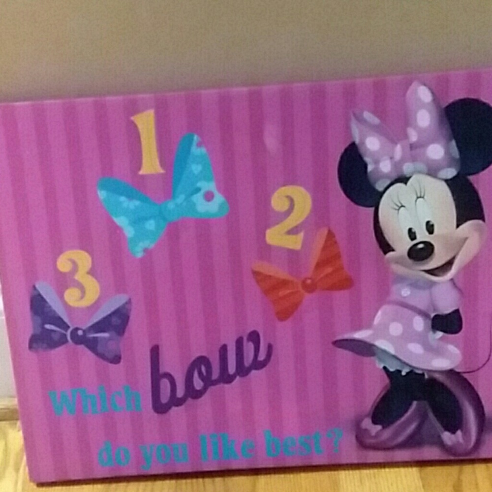 Minnie Mouse wall art