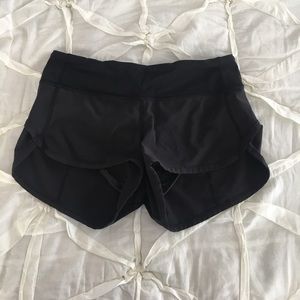 Black lulu lemon shorts