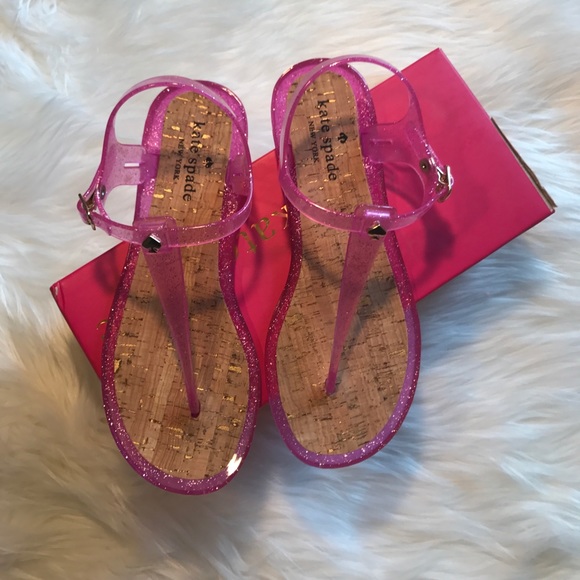 kate spade Shoes - • Kate Spade • Yari Pink Lipstick Jelly Sandals 7