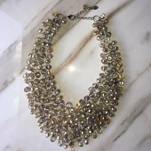 ALDO large wire woven bib statement necklace OS