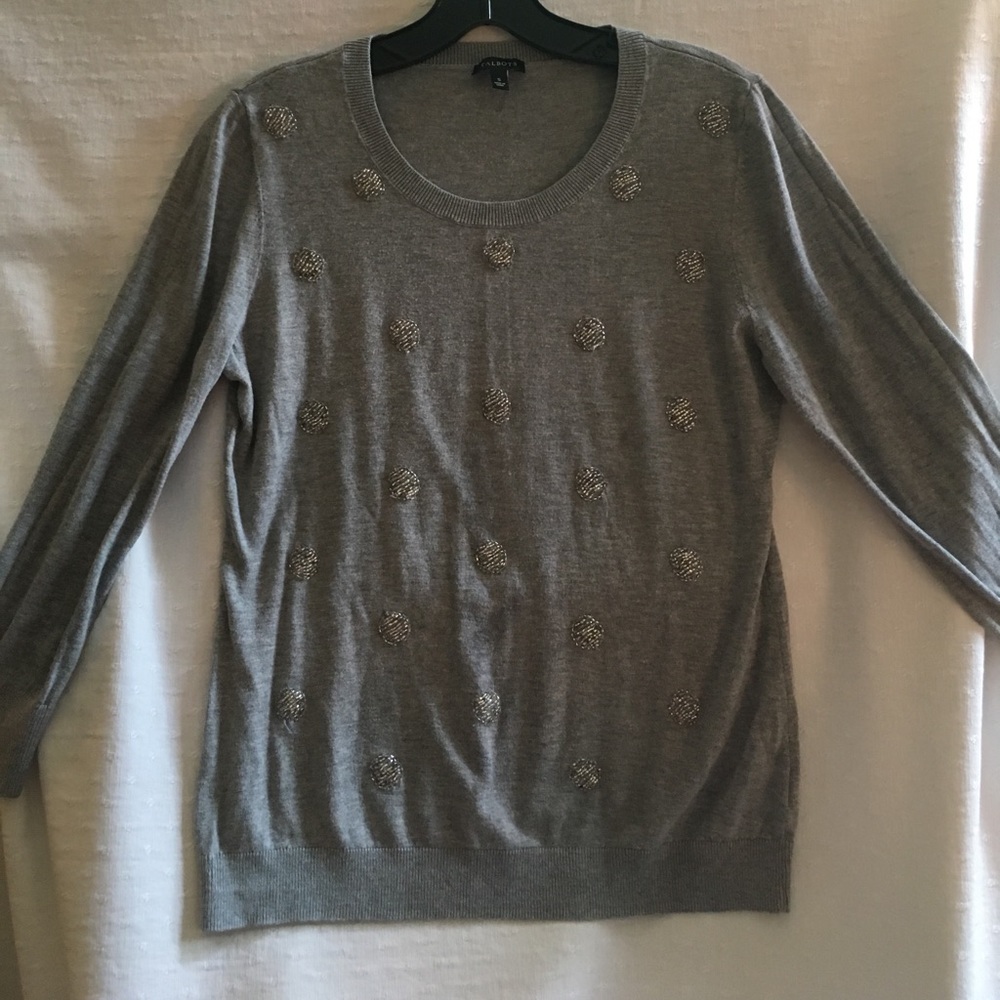 Gray scoop neck sweater