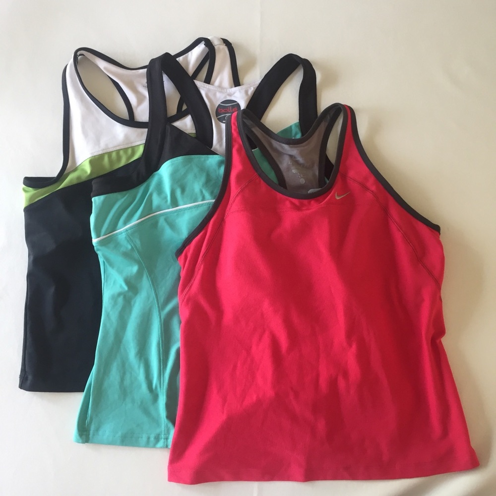 Nike bolle champion racerback workout Top bundle