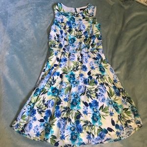 Open back floral dress