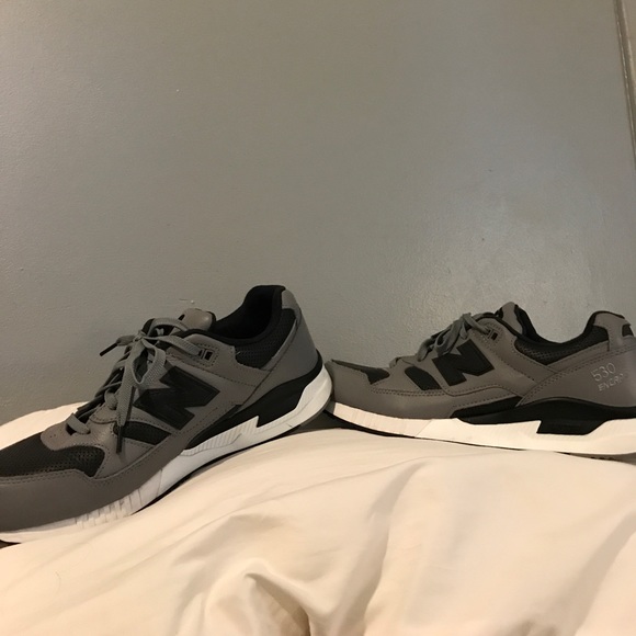 new balance leather trainers