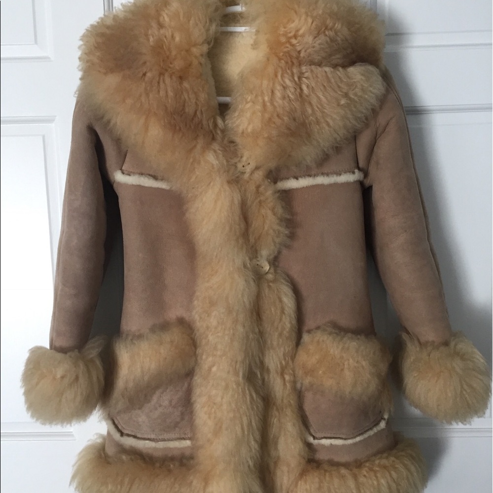Suede winter coat.