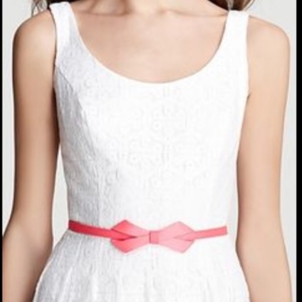 NWT Lilly Pulitzer Sparkle Pink Bow Tie Belt