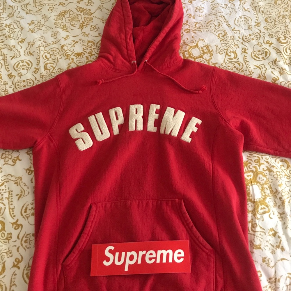 Supreme Chenille Arc Logo Hoodie