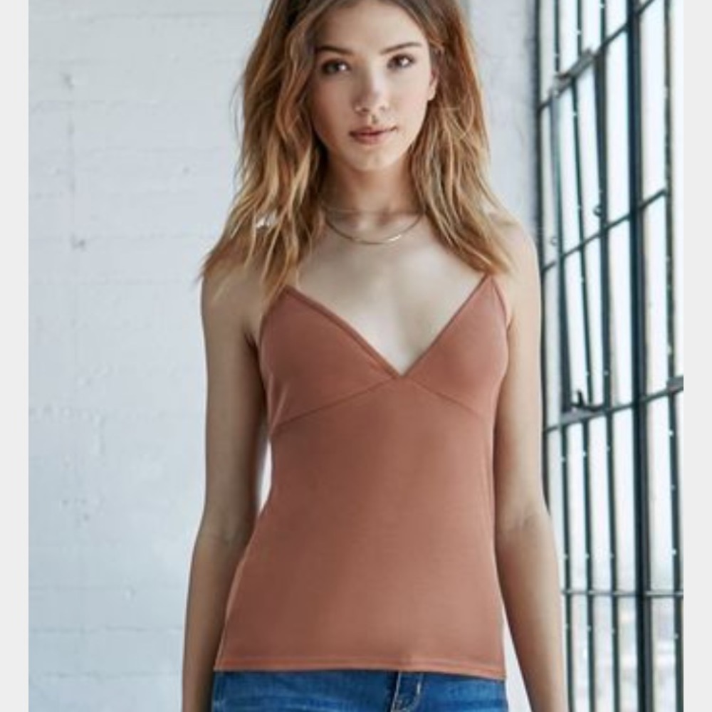 Pacsun brown/orange tank top