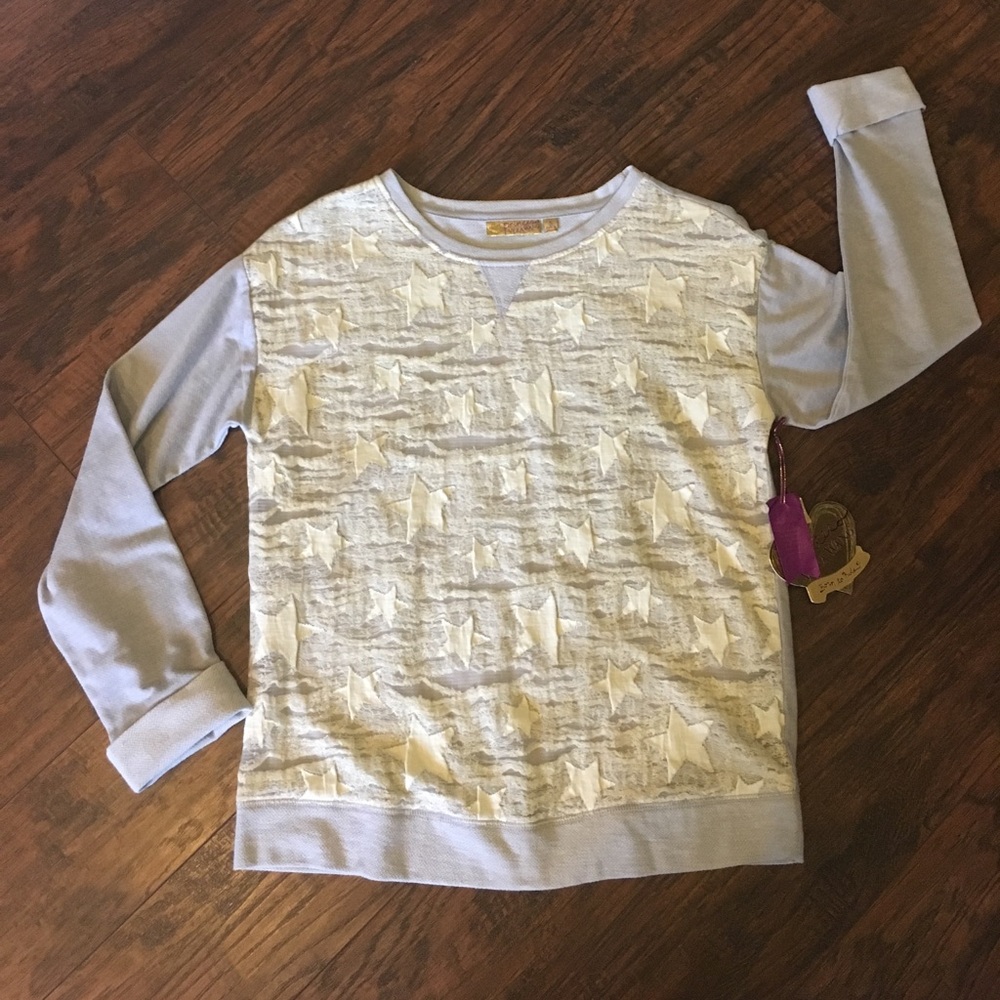 Princess Vera Wang gauzy star sweatshirt