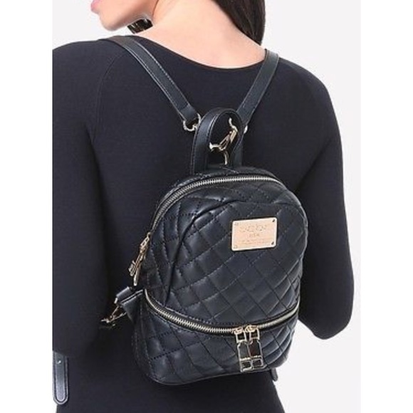 small quilted backpack