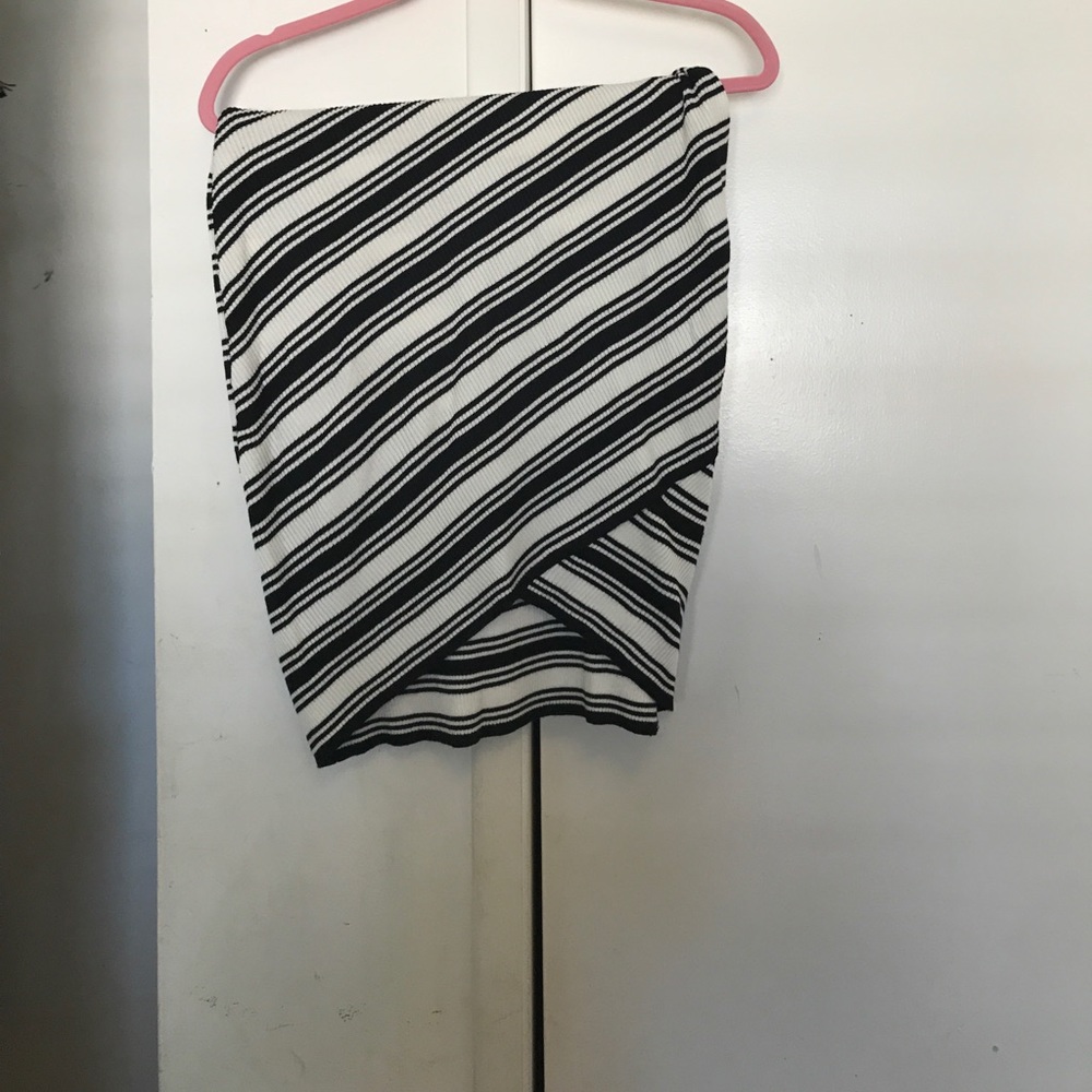 Two piece turtle neck top and midi skirt