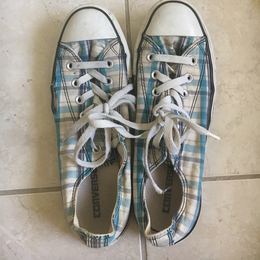 Converse women's 9 plaid