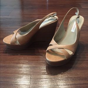 Xhilaration Nude Slingback Wedges