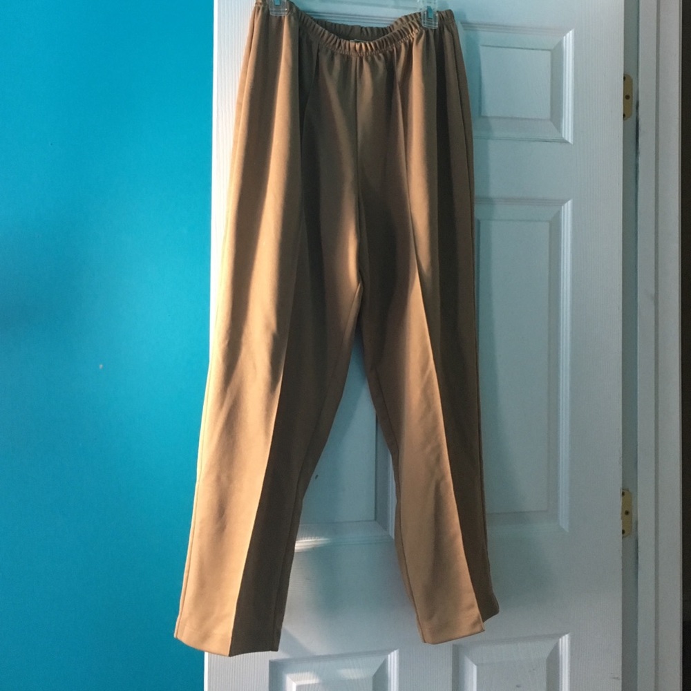 Tan Pleated Pants