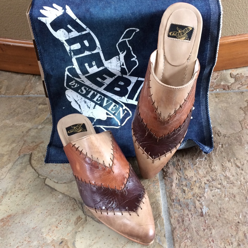 🍃💕NIB Steve Madden Freebird All Leather Mule