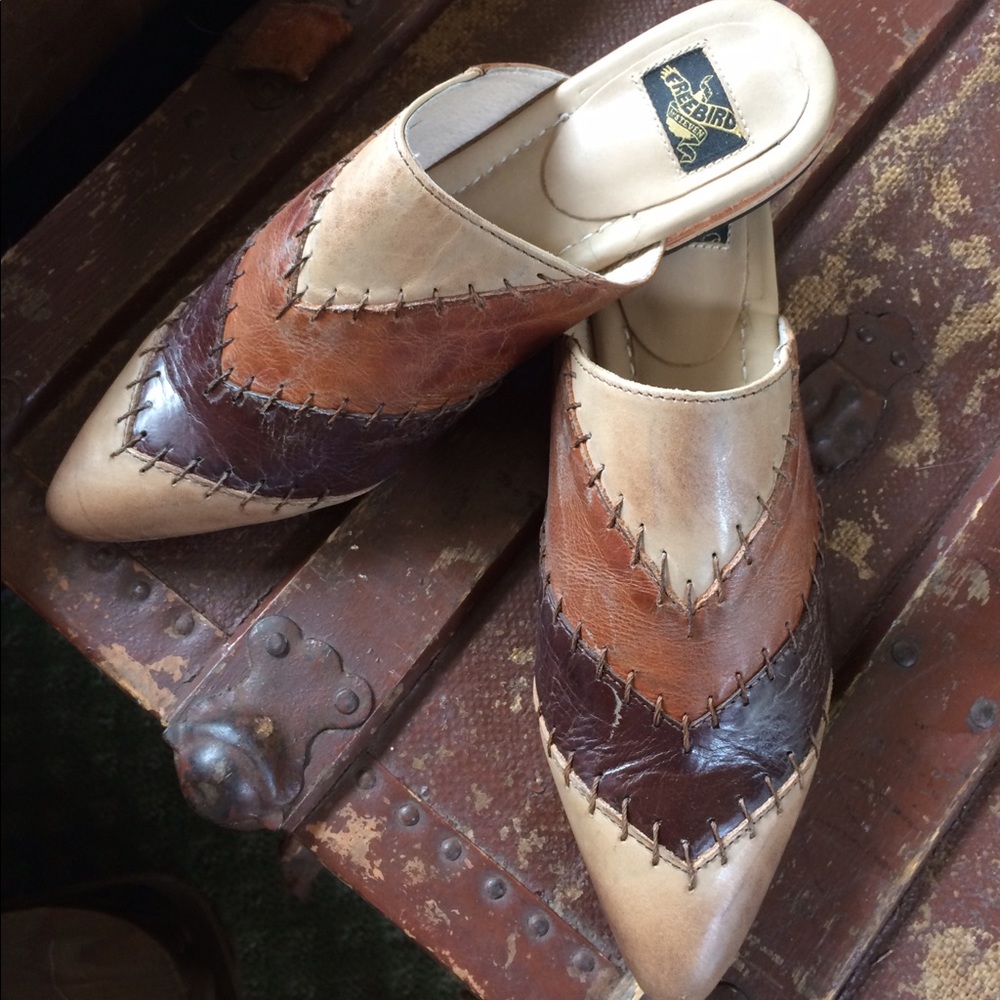 🍃💕NIB Steve Madden Freebird All Leather Mule - Picture 4 of 8