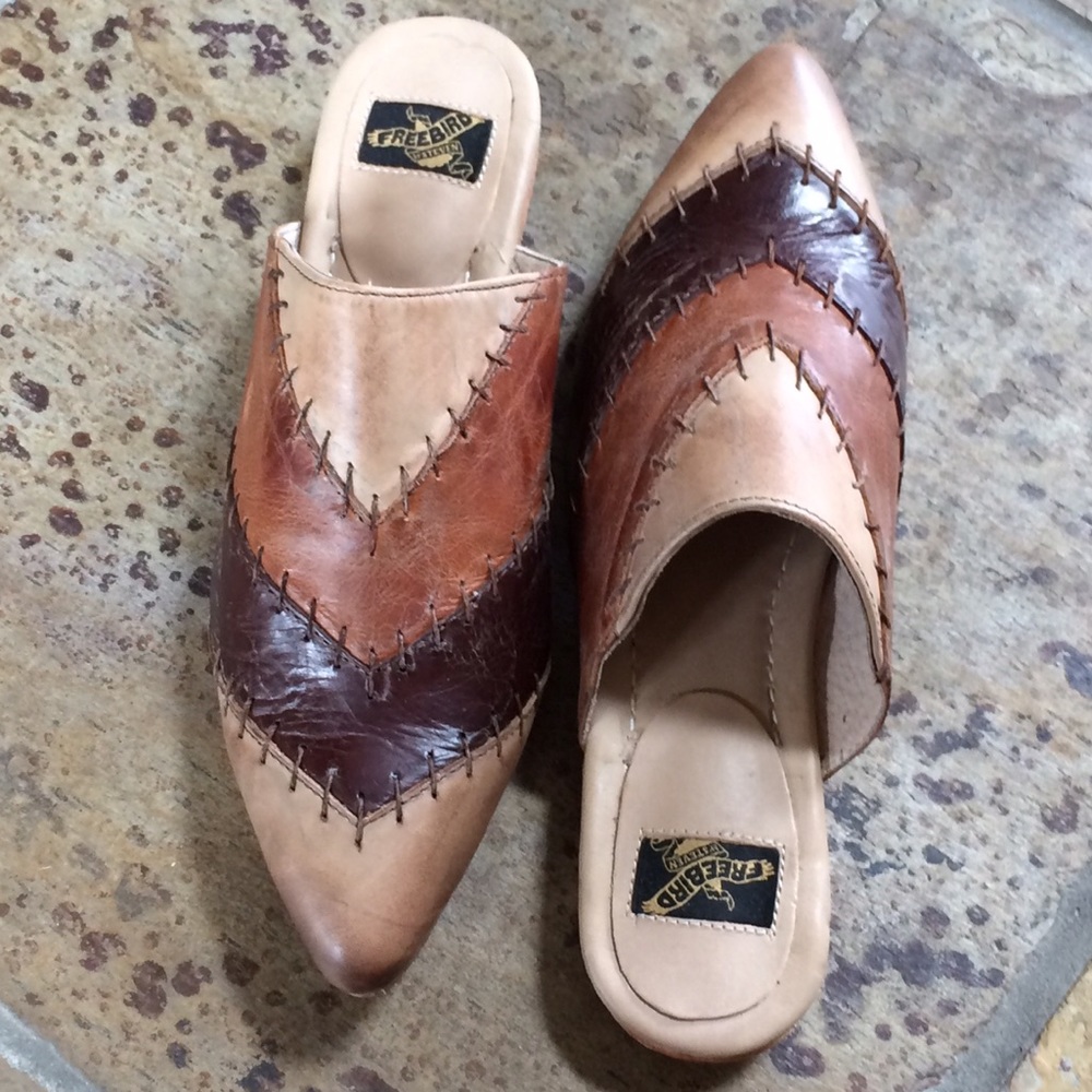 🍃💕NIB Steve Madden Freebird All Leather Mule - Picture 5 of 8