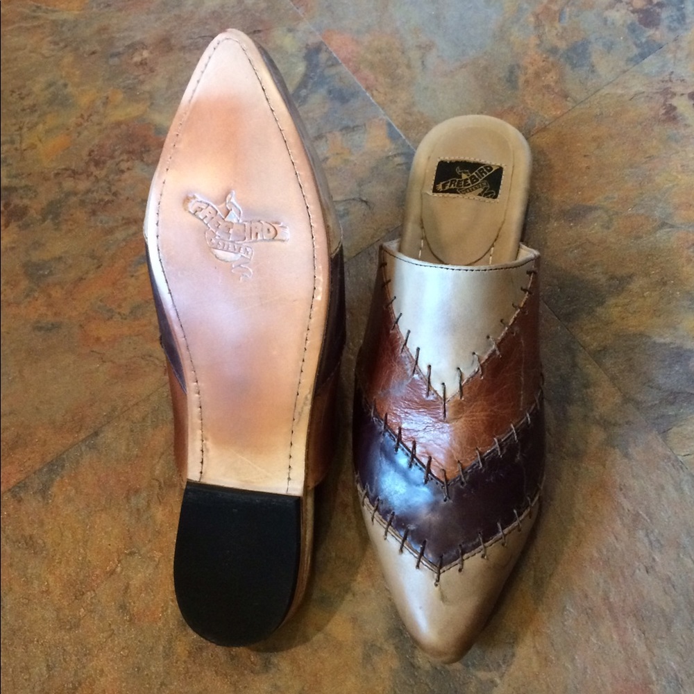 🍃💕NIB Steve Madden Freebird All Leather Mule - Picture 7 of 8