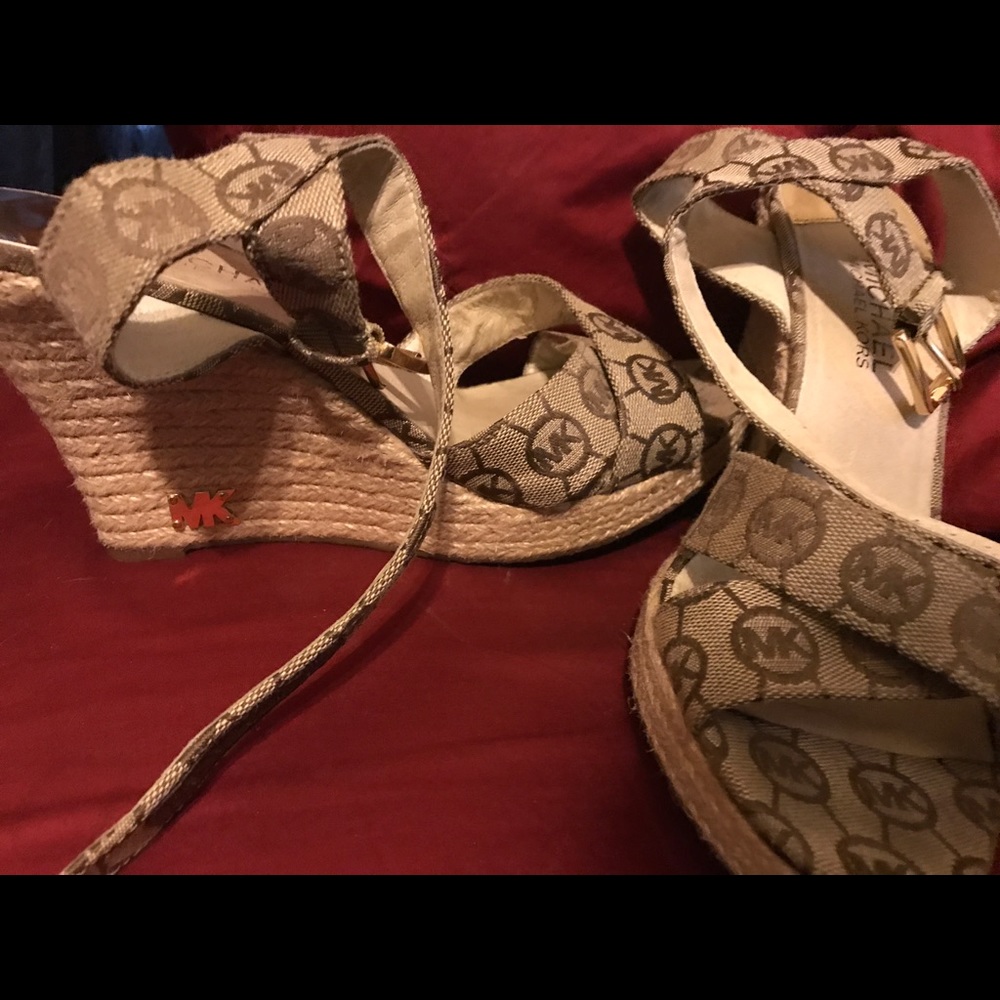 Michael Kors classic logo wedges