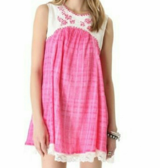 Free People "Crinkle Strawberry Fields" Dress - Picture 2 of 6