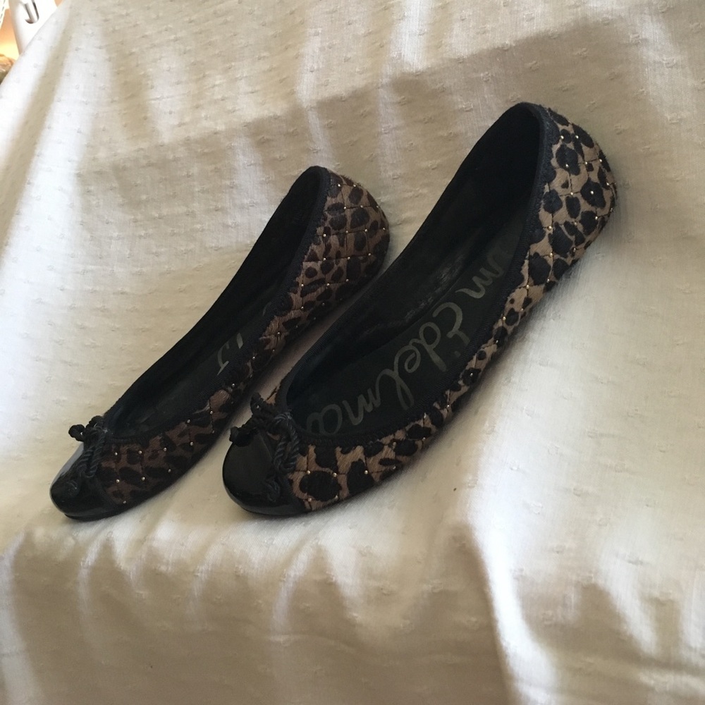 Sam Edelman cheetah print flats