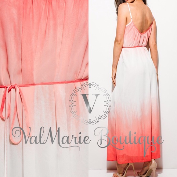 Sunset Ombré Maxi Dress - Picture 2 of 4