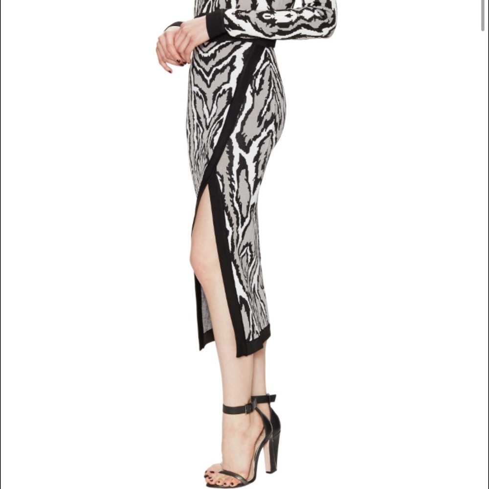 Torn by Ronny Kobo Wrap Front skirt