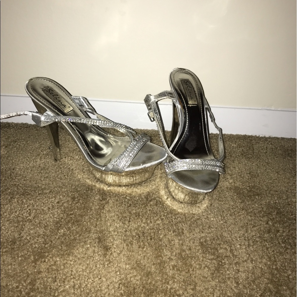 Diamond/Silver heels!