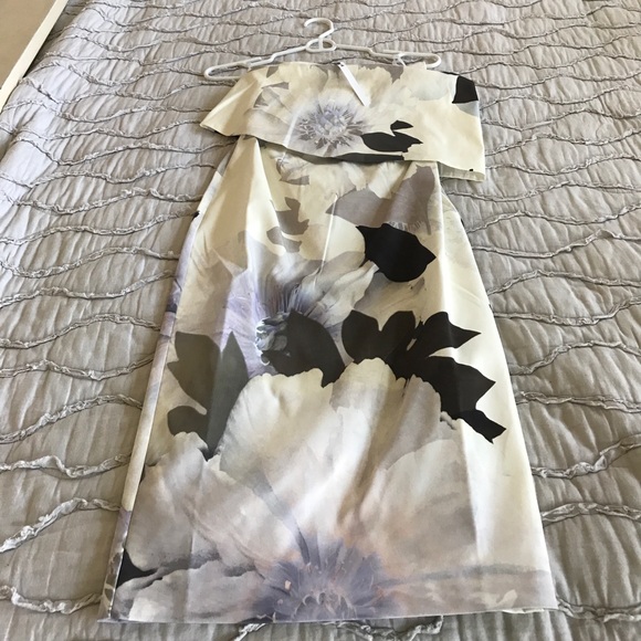 Asos Petite Floral One Shoulder Midi Dress - Picture 4 of 4