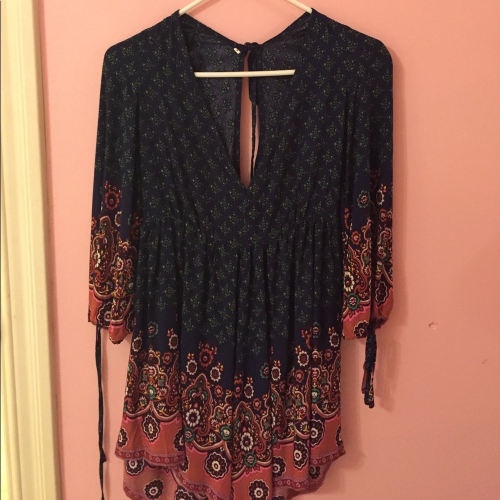 Open Back Romper Dress