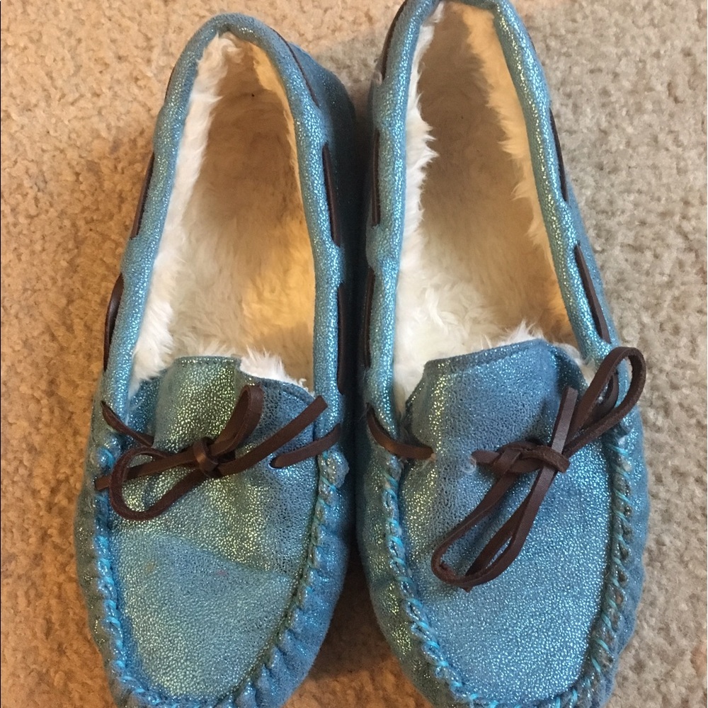 Blue Sparkly Slippers