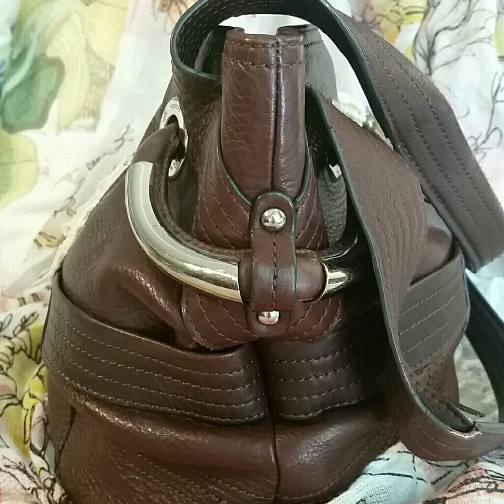 Genuine leather B. Makowsky handbag - Picture 2 of 7