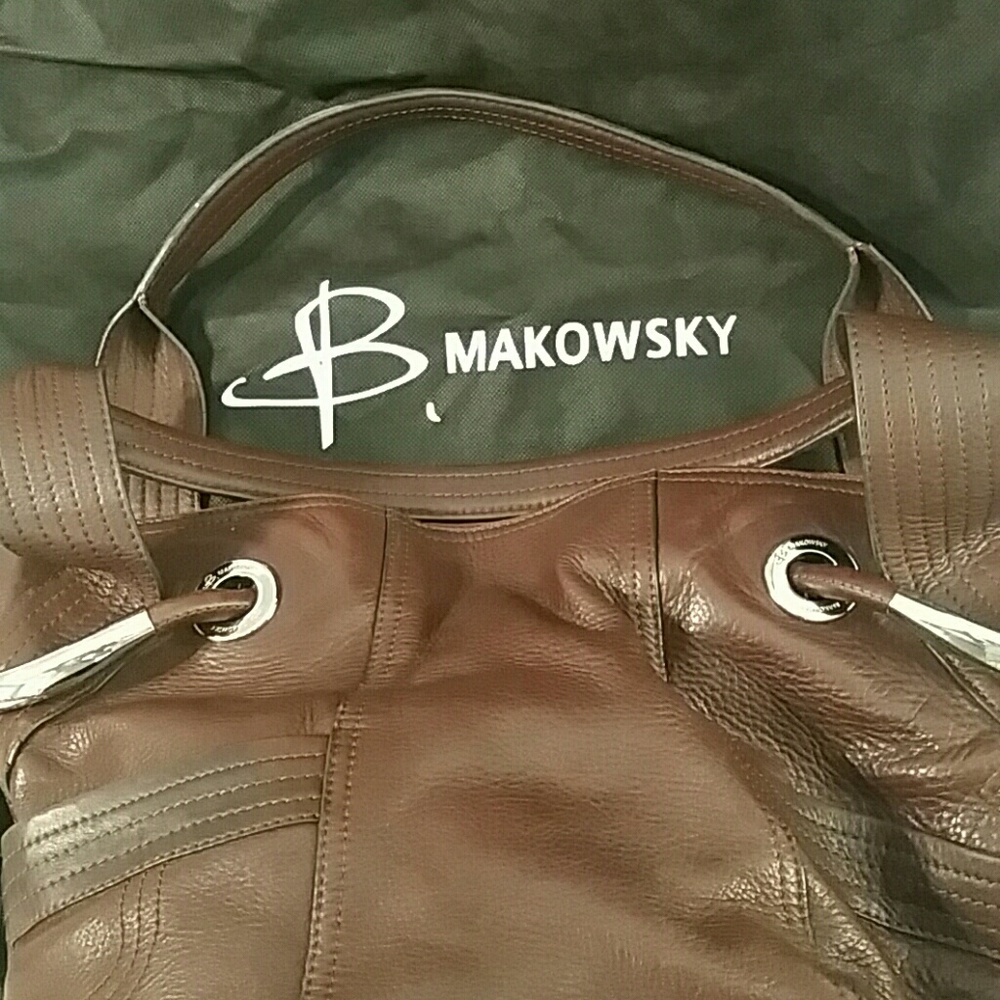 Genuine leather B. Makowsky handbag - Picture 7 of 7